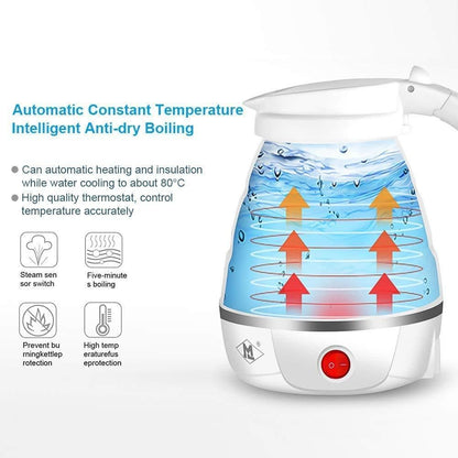 Electric Kettle - Silicone Foldable Electric Water Kettle ( 600 ml )