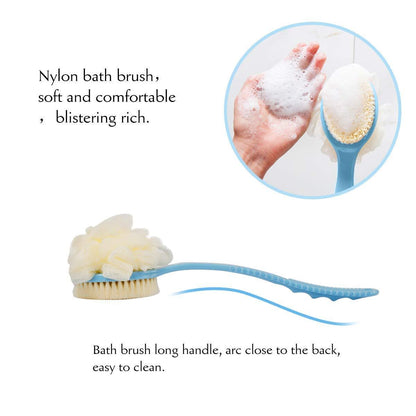 2 IN 1 loofah with handle