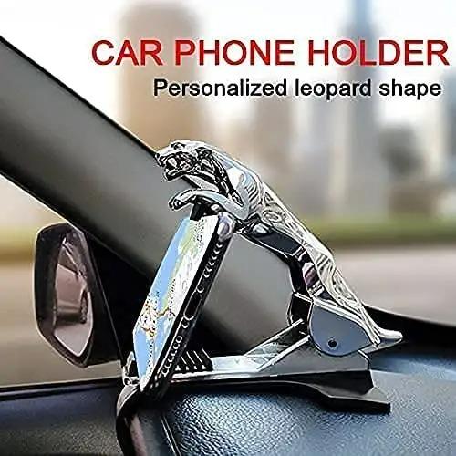 Jaguar Car Mobile Phone Mount Stand 360 Degree Rotation Adjustable Clip Holder( Assorted Color)