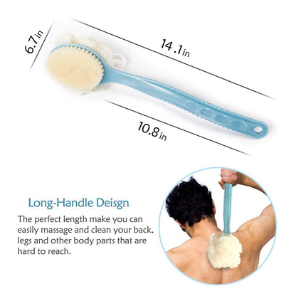 2 IN 1 loofah with handle