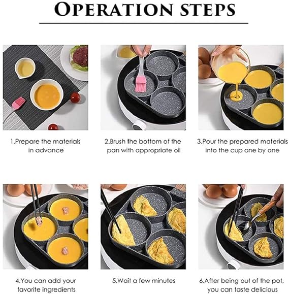 4 Hole Non-Stick Pan