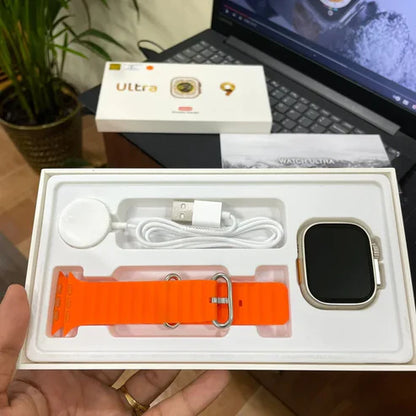 Ultra 9 Logo Smartwatch Always On Display, Bluetooth Calling Smart Watch, Wireless Charging, Raise To Wake, In-Built Games, Brightness Adjustment, BP, SpO2, HR Monitoring